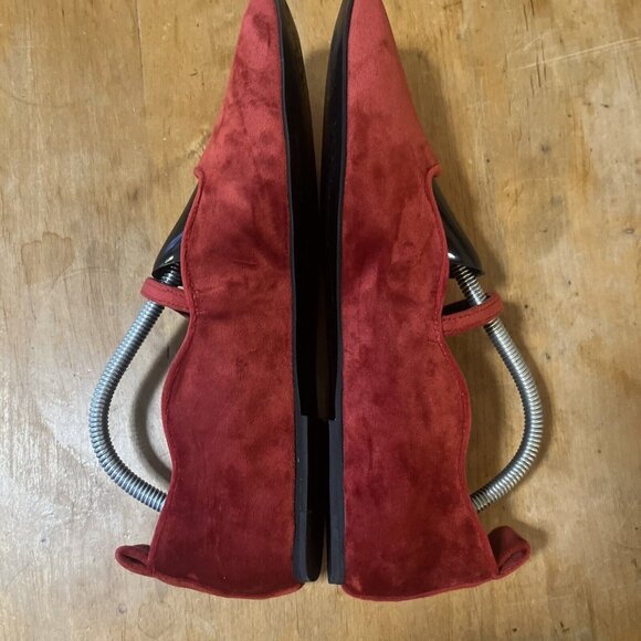 Farm Rio Women Mary Jane Flats Adjustable Straps Buckle Square Toe Red Size 9 - Picture 5 of 12